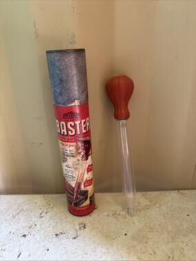 Vintage & Authentic Artbeck Pyrex Glass Baster W/Original Tube Box